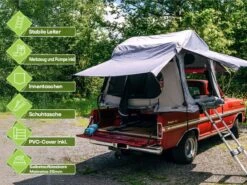 OutdoorU Sky 3 Personen Daktent - Groen -Weber Verkoop 0dbba8f4a88fff61
