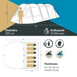 Skandika Nordland Sleeper 6 Tunneltent -Weber Verkoop 1e4746d0a0e06480