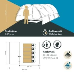 Skandika Indal 5 Tunneltent -Weber Verkoop 25b27a4c335ad96e