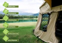 OutdoorU Family Plus 4 Personen Daktent - Grijs -Weber Verkoop 335989154858e920