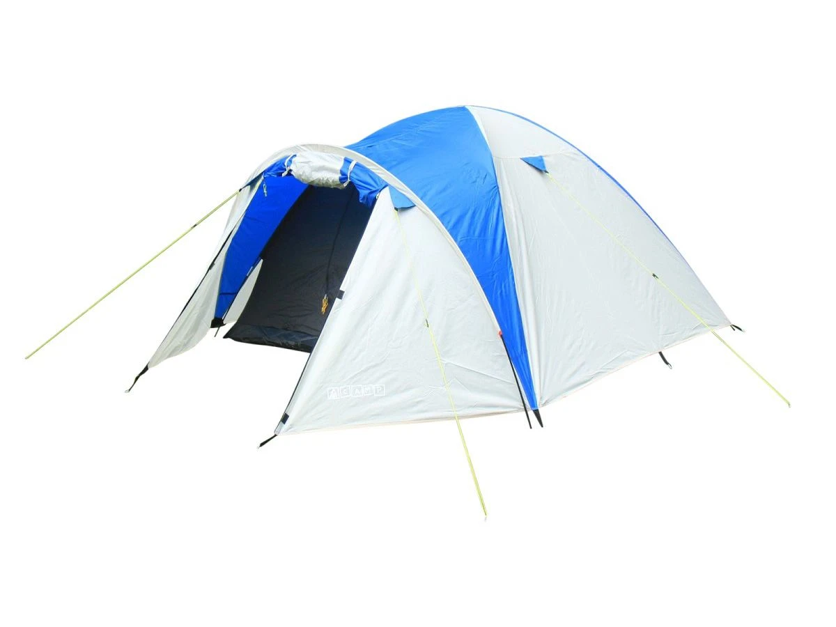 Acamp 4 Koepeltent - Crème/Blue 1 Acamp 4 Koepeltent - Crème/Blue