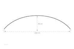 ESVO Gebogen Mistral 300 PVC Met 2 Smalle Ramen Windscherm -Weber Verkoop 3ddd99751dd497a9