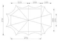 ESVO Piramidetent Enkeldaks Bedouin 280 Tent -Weber Verkoop 61c0625ab1df50.90557438