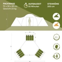 Skandika Turin 12 Beige Familietent -Weber Verkoop 620d26a3e52dc4.75697425