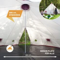 Skandika Tipi Kota 550 Protect Groepstent - Beige -Weber Verkoop 62179e045b3ae6.86049497