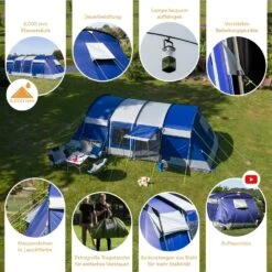 Skandika Montana 8 Sleeper Protect Tunneltent -Weber Verkoop 621e03d4bf1eb4.33786136