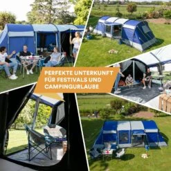 Skandika Montana 8 Sleeper Blauwe Tunneltent -Weber Verkoop 621f3260de8e62.99128463
