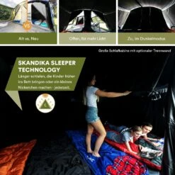 Skandika Montana 8 Sleeper Protect Tunneltent -Weber Verkoop 626ff233bf39a1.53638206