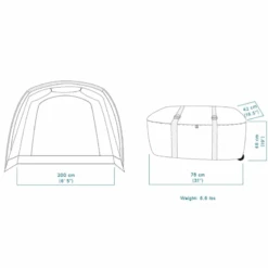 Merkloos Crua Tri Geisoleerde Tunneltent -Weber Verkoop 6272a356bcfa26.74047559