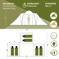 Skandika Daytona XXL Blauwe Koepeltent -Weber Verkoop 629472b7a1a1a6.91492304