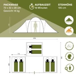 Skandika Daytona 6 XXL Koepeltent -Weber Verkoop 62a21225d02c67.44825978