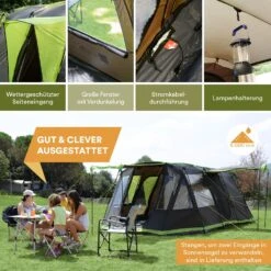 Skandika Nordland 4 Grijze Tunneltent -Weber Verkoop 62b487168884d0.03606919