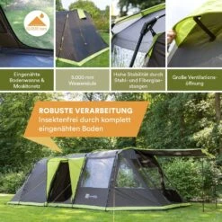 Skandika Nordland 4 Grijze Tunneltent -Weber Verkoop 62b487168c5e65.89760837