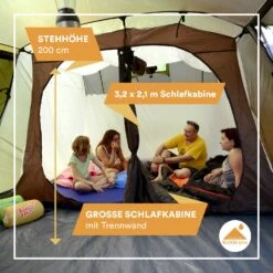 Skandika Nordland 4 Grijze Tunneltent -Weber Verkoop 62b48717b4a5d2.70392043