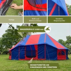 Skandika Morsom Rood/blauwe Eventtent -Weber Verkoop 62d552913c7110.95539443
