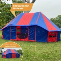 Skandika Morsom Rood/blauwe Eventtent -Weber Verkoop 62d552913d93d8.35694870