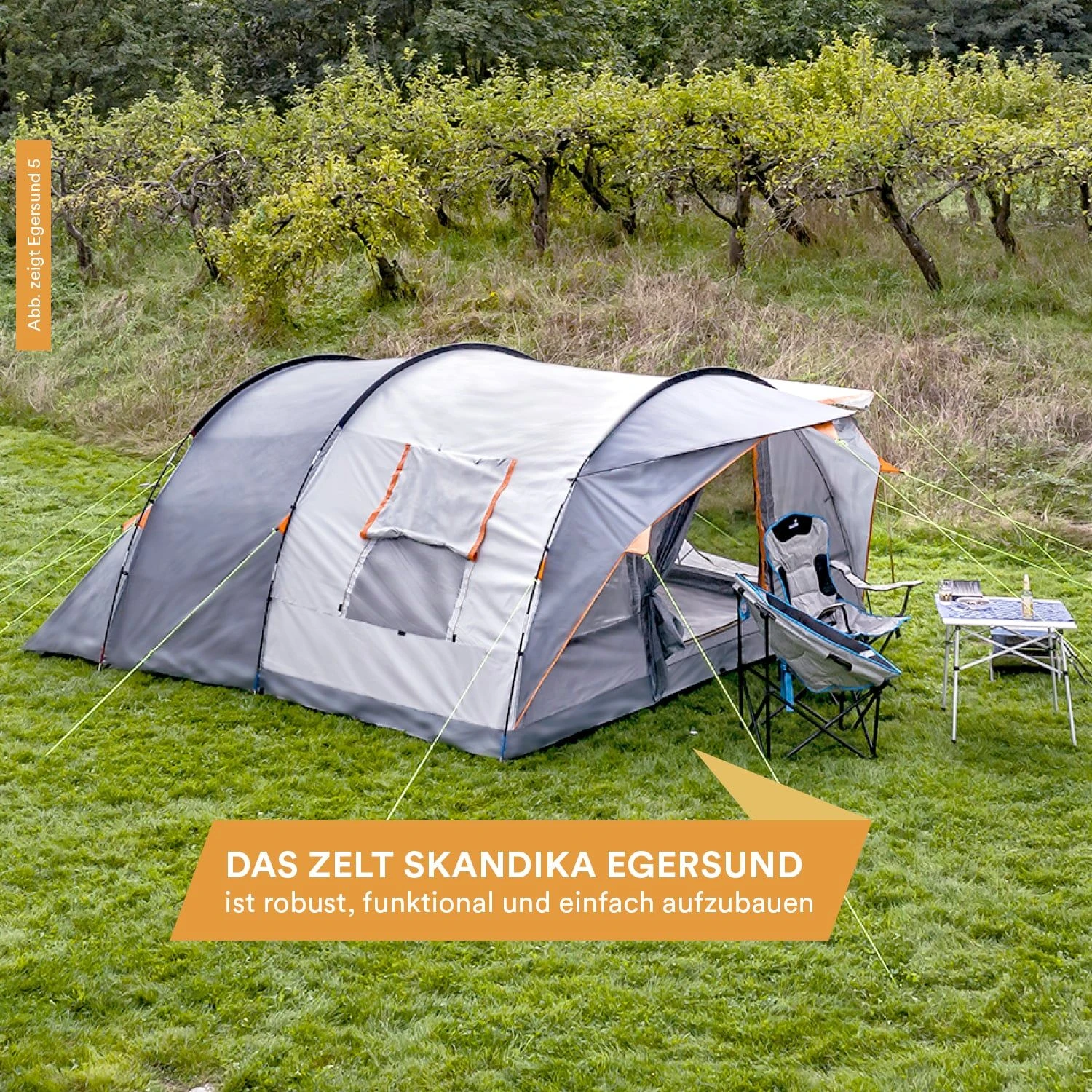 Skandika Egersund 7 Sleeper Tunneltent 6 Skandika Egersund 7 Sleeper Tunneltent - Afbeelding 6