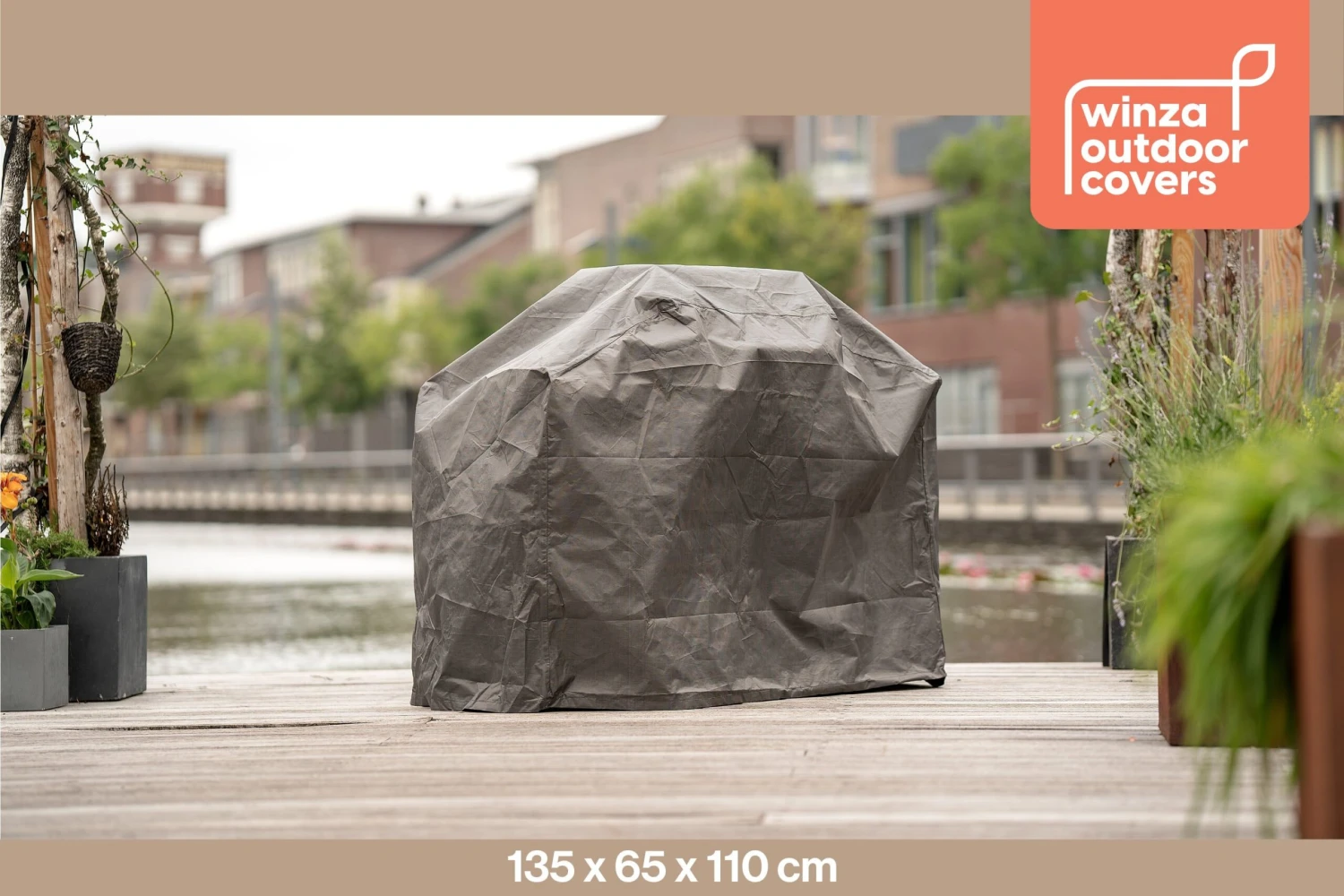 Winza 135 X 65 X 110 Cm Barbecue Beschermhoes 3 Winza 135 X 65 X 110 Cm Barbecue Beschermhoes - Afbeelding 3