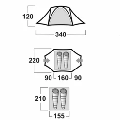 Husky Falcon 2 Expeditie Lichtgewicht Tent -Weber Verkoop 63622ab96f4619.61771493
