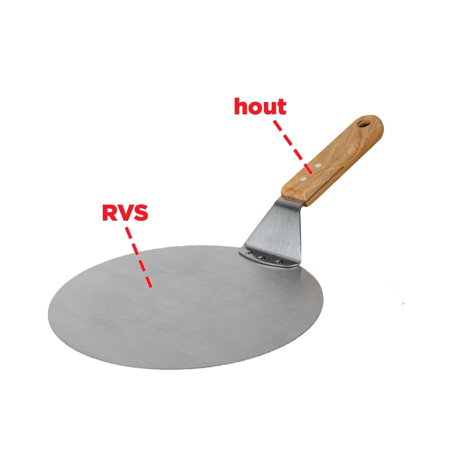 Merkloos Nonna Ø25,5 Cm Pizzaschep 4 Merkloos Nonna Ø25,5 Cm Pizzaschep - Afbeelding 4