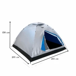 Merkloos HIXA Aktive 2 Persoons Grijze Koepeltent -Weber Verkoop 64368843279465.74950022