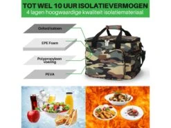 Merkloos Packaway 15 Liter Geïsoleerde Koeltas - Camo Green -Weber Verkoop 64f742b88aad48.26995362