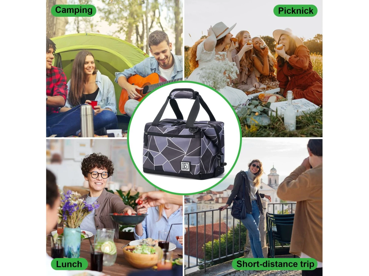 Merkloos Brisby Grijs En Zwart 12 Liter Koeltas 6 Merkloos Brisby Grijs En Zwart 12 Liter Koeltas - Afbeelding 6