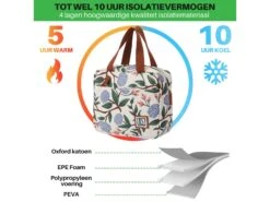 Merkloos Brisby Bloemetjes Wit 4 Liter Koeltas -Weber Verkoop 64f83fe970f6a7.31337061