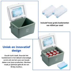Brisby 8 Liter Koelbox Met 2 Koelelementen - Green -Weber Verkoop 660c018e04a0e3.22485284
