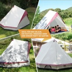 Skandika Tipi Comanche 400 Groepstent - Beige -Weber Verkoop 66219f04038ab3.58086122