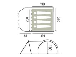 Trigano Ceylan 4-persoons Koepeltent -Weber Verkoop 6633482e2fe404.10319351