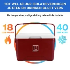 Brisby 8 Liter Koelbox Met 2 Koelelementen - Red -Weber Verkoop 6638cd65573652.34284993