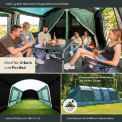 Skandika Montana 8 Sleeper Tunneltent -Weber Verkoop 6641c194325091.70805705