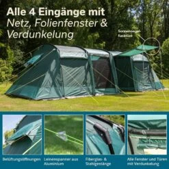 Skandika Montana 8 Sleeper Tunneltent -Weber Verkoop 6641c194392cd1.61033497