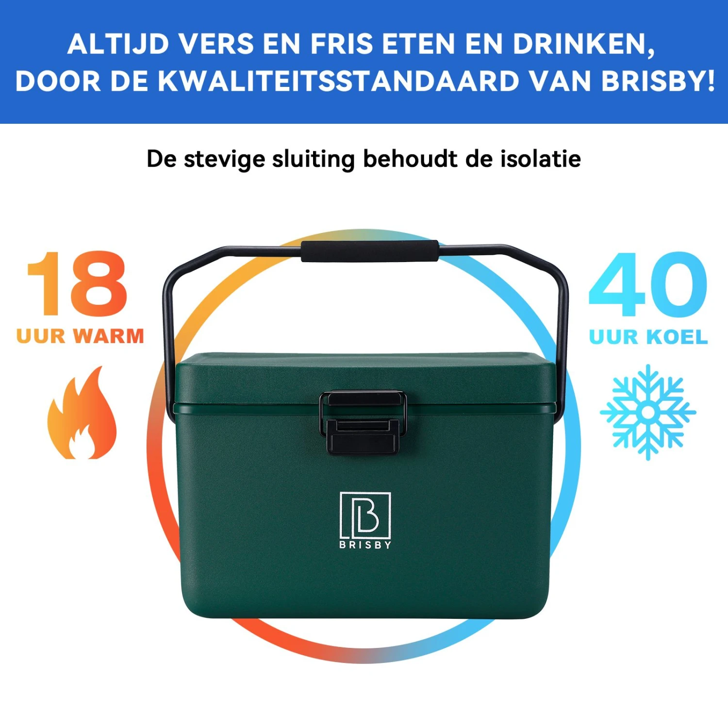 Brisby Frigobox 12 Liter Koelbox Met Koelelementen - Green 5 Brisby Frigobox 12 Liter Koelbox Met Koelelementen - Green - Afbeelding 5
