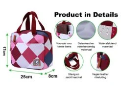 Merkloos Brisby 4-laags Geïsoleerde 4 Liter Koeltas - Blok Rose -Weber Verkoop 665db763843033.87212669