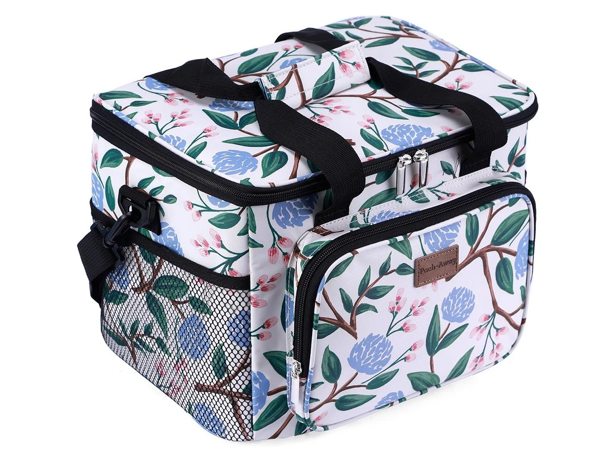 Merkloos Packaway 15 Liter Geïsoleerde Koeltas - White Flower 2 Merkloos Packaway 15 Liter Geïsoleerde Koeltas - White Flower - Afbeelding 2