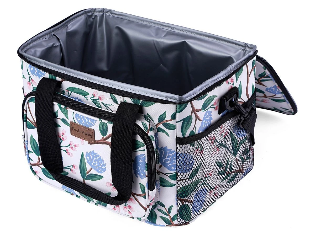 Merkloos Packaway 15 Liter Geïsoleerde Koeltas - White Flower 3 Merkloos Packaway 15 Liter Geïsoleerde Koeltas - White Flower - Afbeelding 3