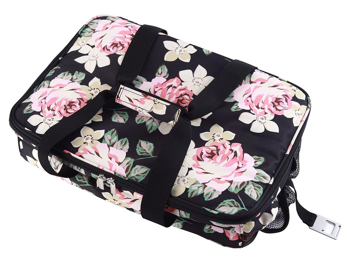 Merkloos Packaway 40 Liter Geïsoleerde Koeltas - Black Flower 2 Merkloos Packaway 40 Liter Geïsoleerde Koeltas - Black Flower - Afbeelding 2