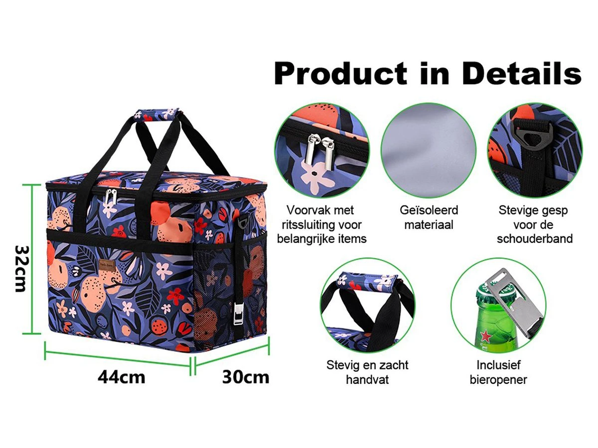 Merkloos Packaway 40 Liter Geïsoleerde Koeltas - Valencia 6 Merkloos Packaway 40 Liter Geïsoleerde Koeltas - Valencia - Afbeelding 6