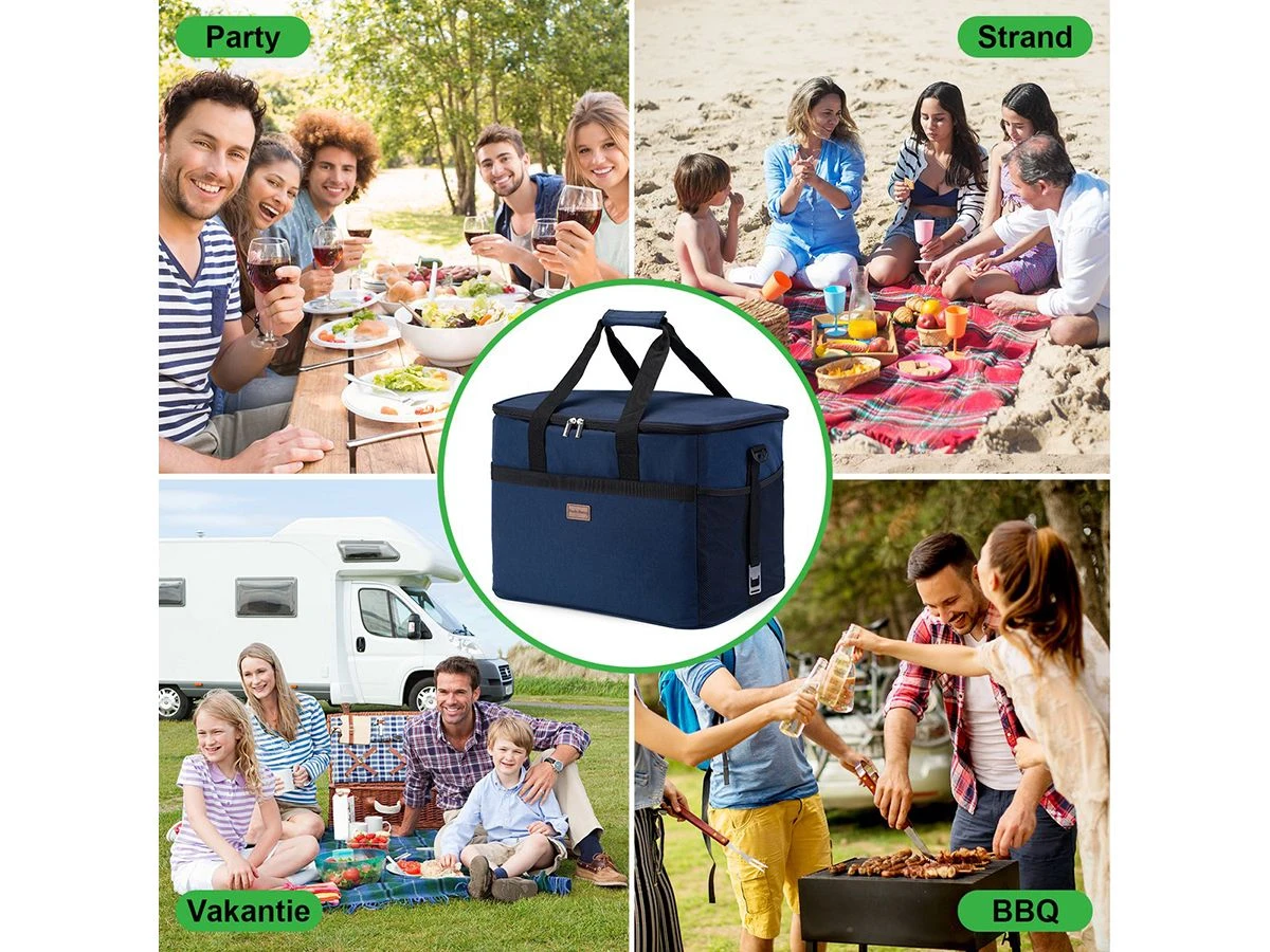 Merkloos Packaway 40 Liter Geïsoleerde Koeltas - Dark Blue 6 Merkloos Packaway 40 Liter Geïsoleerde Koeltas - Dark Blue - Afbeelding 6