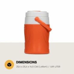 Merkloos Pinnacle Platino 1/2 Gallon Drankkoeler - Orange -Weber Verkoop 66715b3aa2b1b0.09192761
