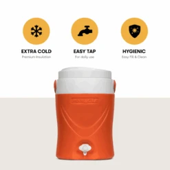 Merkloos Pinnacle Platino 2 Gallon Drankkoeler - Orange 6 Merkloos Pinnacle Platino 2 Gallon Drankkoeler - Orange -Weber Verkoop 66715b540c8bf4.11351892