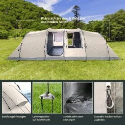 Skandika Casablanca 8 Sleeper Protect Tunneltent -Weber Verkoop 66a35ea482db91.01394952