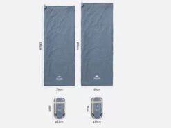 Naturehike 205 X 85 Cm Lichtgewicht Slaapzak - Blue -Weber Verkoop 66ab86ef524264.70633403