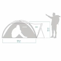 Merkloos Crua Duo Maxx Combo Lichtgewicht Tent + Culla Maxx Cocoon -Weber Verkoop 66d836c382e610.17609364
