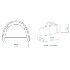Merkloos Crua Duo Maxx Combo Lichtgewicht Tent + Culla Maxx Cocoon -Weber Verkoop 66d836c3877930.68907871
