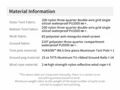 Naturehike Cloud Up 2 PRO Tent - Brown 8 Naturehike Cloud Up 2 PRO Tent - Brown -Weber Verkoop 66e3e318ab96a7.78240400