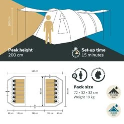 Skandika Kambo 12 Tunneltent -Weber Verkoop 6ad62c925cd71b89