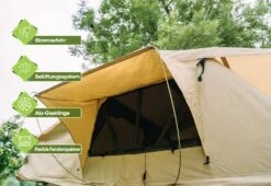 OutdoorU Family Plus 4 Personen Daktent - Grijs -Weber Verkoop 6e837b31efb5d2fe